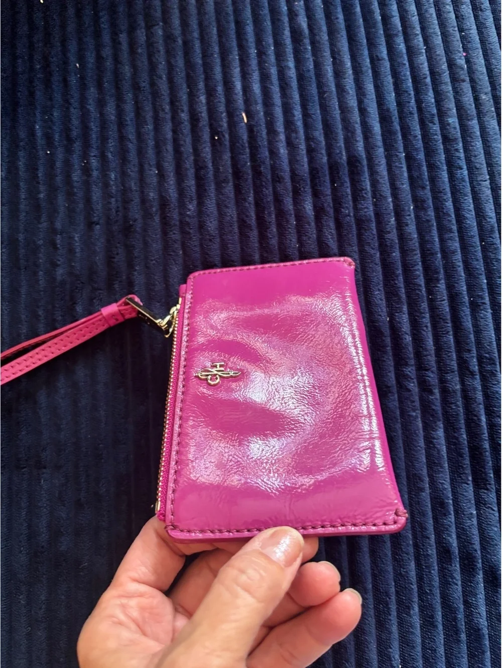 Cole Haan Pink Patent Leather Wristlet Wallet